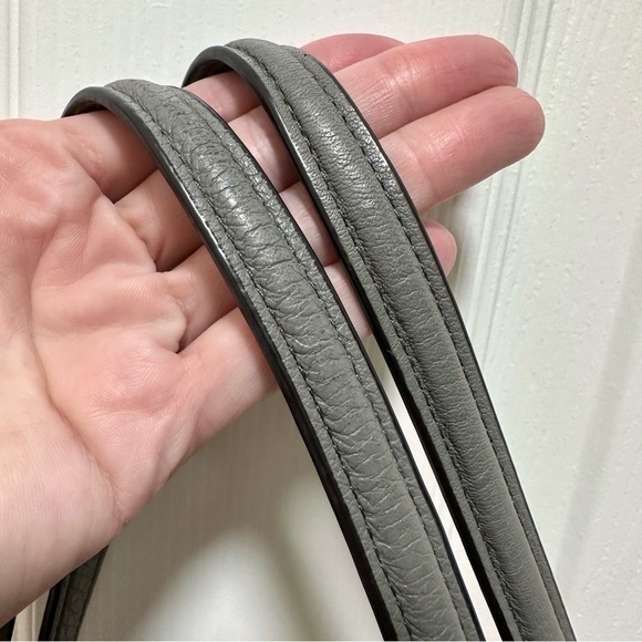 Coach Lexy Shoulder Bag Gray Pebbled Leather - Picture 5 of 11